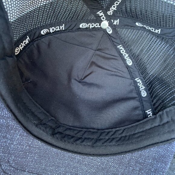 Rip Curl Surf Apparel Trucker Hat Dark Purple Black Mesh Surfer - Picture 6 of 6